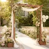 KOMFOTTEU, Arco di rose in legno con 2 fioriere, arco da Anteprima dell’immagine prodotto 9