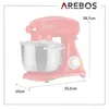 Arebos Küchenmaschine 6L Retro, Rot, 220 - 240 V, Produktbild-Vorschau 12