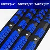 LUXTOM | Zestaw szyn zatrzaskowych, 80 zatrzasków, 1/4, Podgląd zdjęcia produktu 3