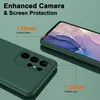 A close-up marketing image of a green phone case, highlighting its protective features. Produktbild-Vorschau