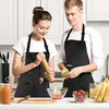 Balení 4 ks kuchařské zástěry, černá zástěra pro muže, Náhled obrázku produktu 6