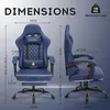 1 Stück Gaming Stuhl,Mit Kissen,Taillenkissen und Produktbild-Vorschau 6