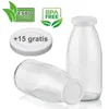 Milchflaschen 0,25L Smoothie Saft Flaschen 250ml leere Produktbild-Vorschau 2