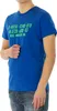 Blaues Kurzarm Herren T-Shirt mit Rundhals und Logo-Druck Produktbild-Vorschau 9