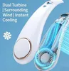 Tragbarer Nackenventilator, Digitalanzeige Halsventilator, Produktbild-Vorschau 4