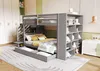 Letto a castello Sweiko 90x200 cm, scala di sicurezza con Anteprima dell’immagine prodotto 9