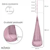 MAMOI® Kokon wiszący z tkaniny velvet z poduszką i Podgląd zdjęcia produktu 3