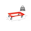 Transportroller für Euroboxen 60x40cm mit Gummiräder rot | Produktbild-Vorschau 2