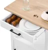 SucceBuy Carrello da cucina a isola mobile con armadio e Anteprima dell’immagine prodotto 7