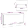 vidaXL Cassapanca Grigio Sonoma 70x40x38 cm Materiale Anteprima dell’immagine prodotto 8