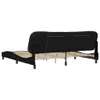 vidaXL Struttura letto con LED senza materasso "Hvar" nero Anteprima dell’immagine prodotto 12