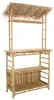 vidaXL Table de bar d'extérieur Nature 110 x 50 x 209 cm en Voir les images du produit 4