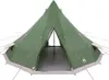 vidaXL Tipi Zelt mit Dach mit Speicher Grün 560 x 560 x 300 Produktbild-Vorschau 4