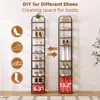 Dripex Étagère à chaussures verticale avec 10 niveaux, Voir les images du produit 4