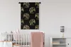 MuchoWow® Wandteppich Wandbehang Muster - Drache - Gold Produktbild-Vorschau 2