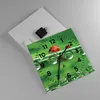 Wanduhr - Quadrat - Glasuhr - Marienkäfer Wasser Grün Produktbild-Vorschau 2