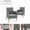 Lot de 2 fauteuils de jardin en rotin avec 2 sets de Voir les images du produit 3