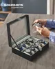 SONGMICS Uhrenbox Uhrenkasten, mit 10 Fächern, mit Produktbild-Vorschau 1