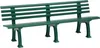 Gartenbank JUIST 4-Sitzer Länge 2000 mm, grün Produktbild-Vorschau 1