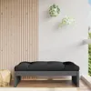 Design Möbel Gartenhocker Grau 120x80 cm Massivholz Kiefer Produktbild-Vorschau 1