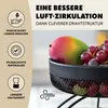 eluno 2-stöckige Obstetagere mit Bananenhalter, Brotkorb, Produktbild-Vorschau 5