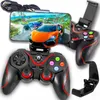 A gaming controller with a smartphone attached, displaying a racing game. Produktbild-Vorschau