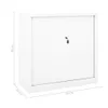 vidaXL Armadio con porta scorrevole bianco 90x40x90 cm Anteprima dell’immagine prodotto 7