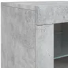 vidaXL Armoire d'appoint avec lampes LED gris béton Voir les images du produit 12