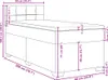 vidaXL Boxspringbett mit Matratze Rosa 90x200 cm Samt Produktbild-Vorschau 8