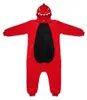Onesie Kigurumi Pigiama Rosso Dinosauro Travestimento Anteprima dell’immagine prodotto 4