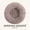 IvoQ Okrúhly pelech pre psa Ø 60 cm – Fluffy donut pelech Náhľad obrázku produktu 3