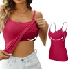 ASKSA Dámské spodní tričko Bra Shirt Basic U-Neck Built-in Náhled obrázku produktu 1
