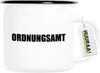 Huuraa Emaille Tasse Ordnungsamt Schriftzug 300ml Vintage Produktbild-Vorschau 1