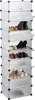 Scaffale per scarpe Relaxdays a 10 ripiani, grande mobile Anteprima dell’immagine prodotto 1