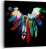 Bild auf Leinwand - Leinwandbild - Vogel Feder Farbe Produktbild-Vorschau 1
