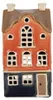 Clayre & Eef theelichthouder Haus, 12x9x22 cm, oranje, Productafbeelding-voorbeeld 1