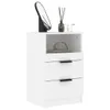 vidaXL Tables de chevet 2 pcs. Blanc Bois composite - Voir les images du produit 16