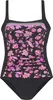 LASCANA Badeanzug schwarz-pink Größe 48 Cup D Produktbild-Vorschau 1