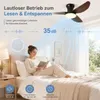 Cichy wentylator sufitowy z oświetleniem, średnica 100 cm, Podgląd zdjęcia produktu 13