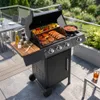 Grill gazowy ogrodowy BERGMANN 12,2kW 4 palniki żeliwny Podgląd zdjęcia produktu 4