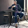 YARDIN Stehtisch Klappbar Stehtische Bistrotisch Ø 80cm Produktbild-Vorschau 5