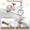 COSTWAY Kinderfahrrad mit Korb, Klingel, Doppelbremsen, Produktbild-Vorschau 8