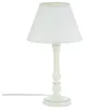 Atmosphera Tischlampe Classico - Holz - Weis - H 36 cm - Produktbild-Vorschau 1