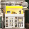 Flieks Armoire haute avec LED et portes coulissantes en Voir les images du produit 3