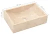 vidaXL Waschbecken 45x30x12 cm Marmor Hochglanz-Creme Produktbild-Vorschau 7