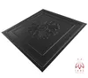 A black 3D wall panel with ornate detailing is shown from a slightly elevated angle against a white background. Produktbild-Vorschau