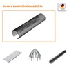 INEFA Laubschutzgitter, Dachrinnen Laubschutz, PVC 68mm, Produktbild-Vorschau 3
