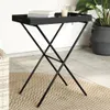The Living Store Tabletttisch Klappbar Schwarz 65x40x75 cm Produktbild-Vorschau 2