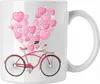 Trendation - Valentinstag Tasse Geschenk Fahrrad Grafik Produktbild-Vorschau 1