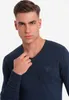 Ombre  Eleganter Herrenpullover mit V-Ausschnitt dunkelblau Produktbild-Vorschau 7